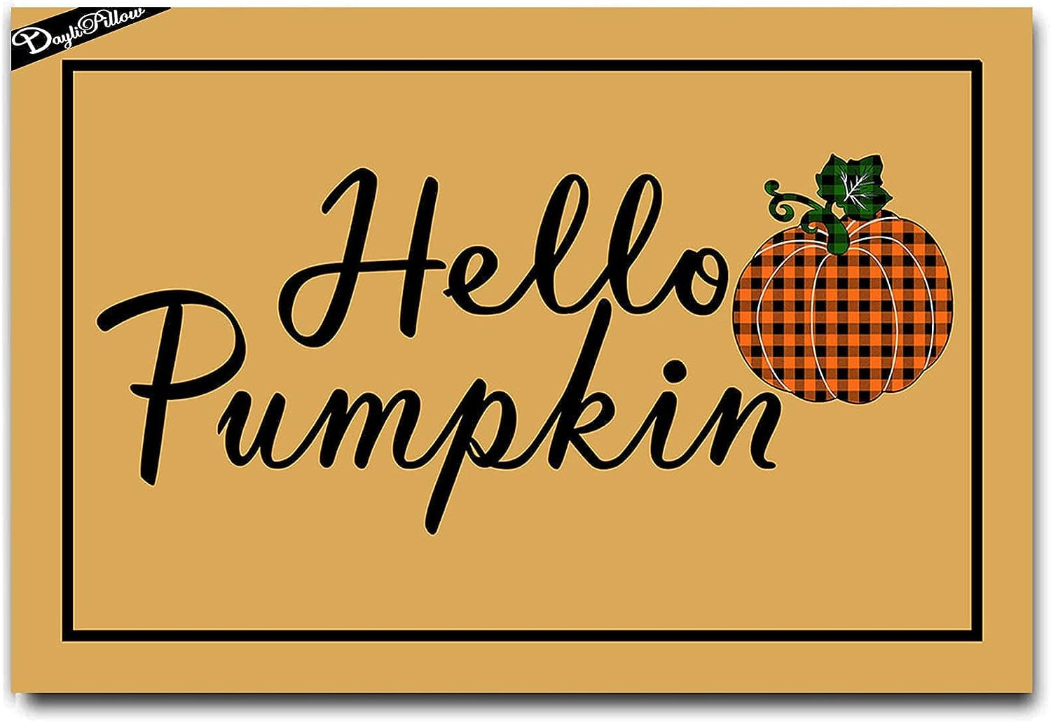 Hello Pumpkin Doormat - Fall Door Mat, Thanksgiving Welcome Mat,Fall Kitchen Mat, Fall Doormat, Fall Decor ,Thanksgiving Decorations 30"X18"