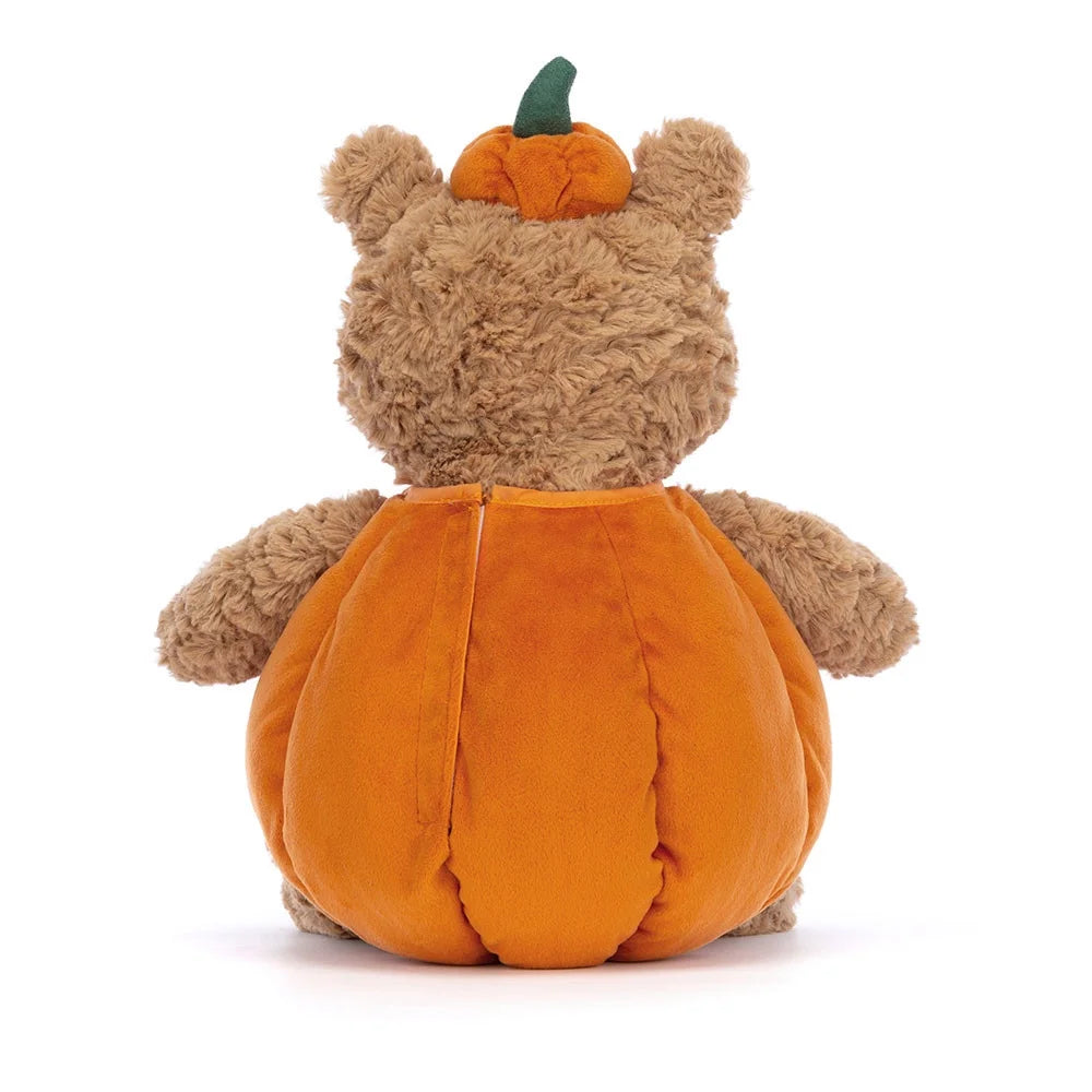 Bartholomew Bear Pumpkin Plush Toy - Soft Halloween Stuffed Animal & Fall Decor Gift, Autumn Seasonal Collectible Plushie Bartholomew Bear Pumpkin