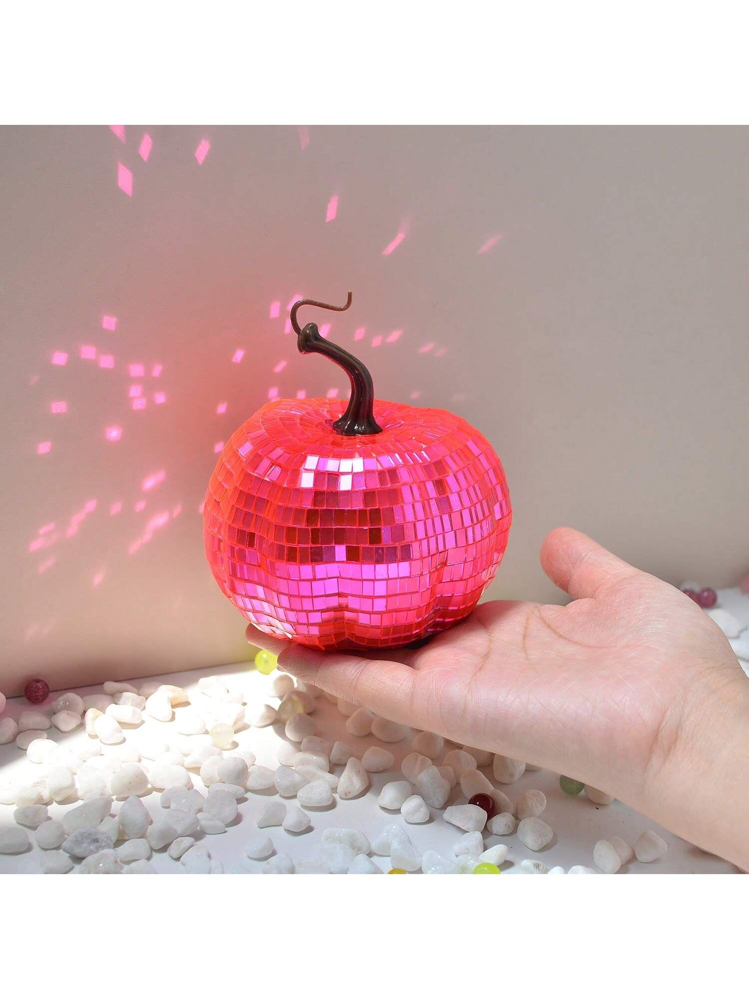 Disco Glass Pumpkin Set - Multi Size Halloween Fall Decor